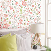 A Splash of Floral Wallpaper - Kids Haven
